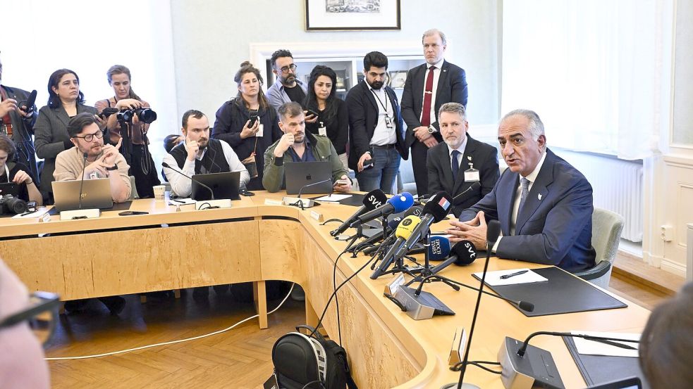 Im Iran und im Ausland bleibt Pahlavis Rolle umstritten. (Archivbild) Foto: Fredrik Sandberg/TT News Agency/