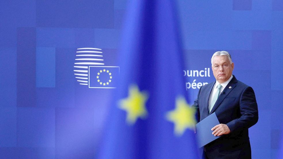 Ungarns scheidender Ministerpräsident Viktor Orban hat sein Veto gegen ein milliardenschweres EU-Darlehen zurückgezogen. (Archivbild) Foto: Omar Havana/AP/dpa