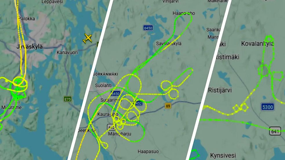 Die Flugrouten der Luftwaffen-Piloten sind nicht unbedingt jugendfrei. Foto: flightradar24.com