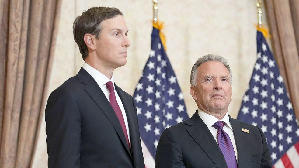 Trumps Unterhändler Kushner und Witkoff sollen den Iran zum Einlenken bringen. (Archivbild) Foto: Jacquelyn Martin