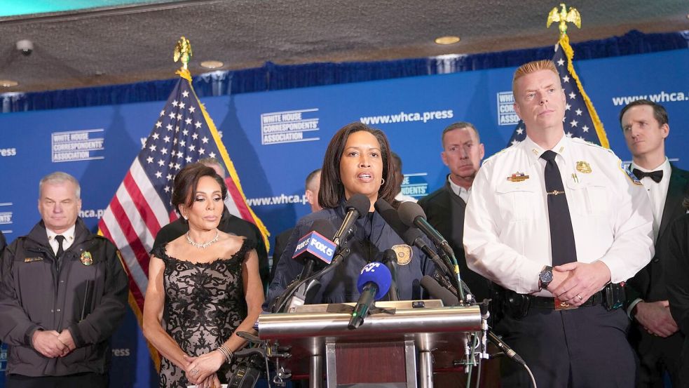 Die Sicherheitsbehörden nahmen in einer Pressekonferenz Stellung zu dem Vorfall. Foto: Allison Robbert