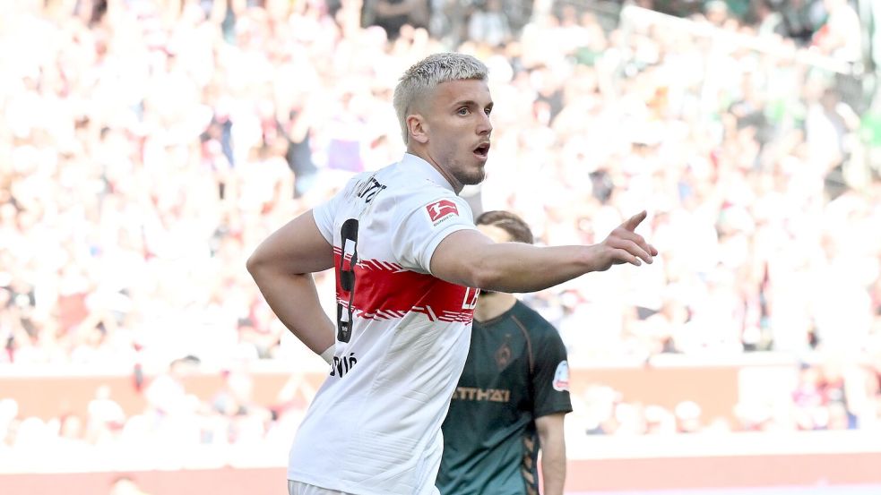 Ermedin Demirovic glich für den VfB den Rückstand aus. Foto: Bernd Weißbrod