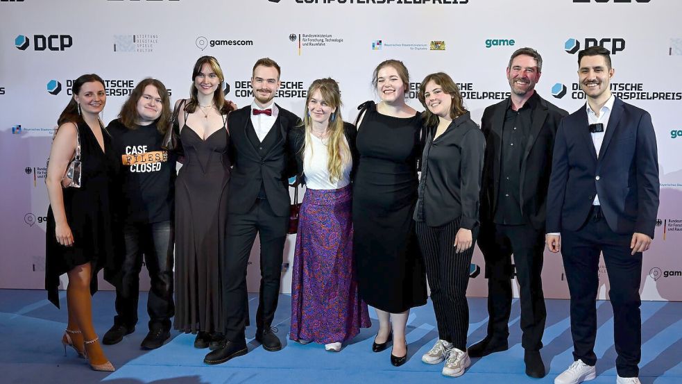 Gleich zwei Preise für „The Darkest Files“: Das Berliner Entwicklungsbüro Paintbucket Games wurde für das beste deutsche Spiel und das beste Serious Game geehrt. Foto: Sven Hoppe