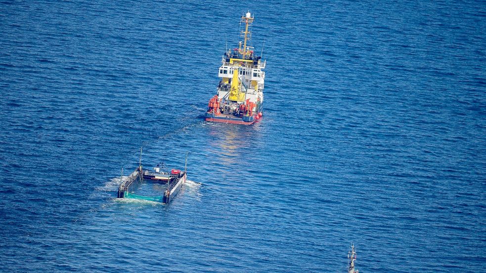 Das Transportschiff hat die Nordsee noch nicht erreicht. Foto: Christoph Reichwein