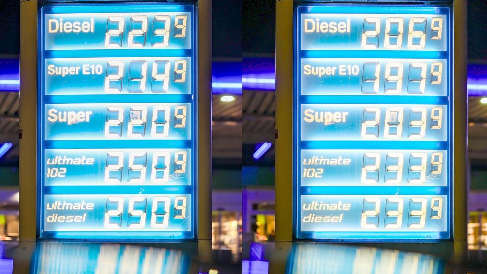 Die Spritpreise gingen am frühen Morgen vielerorts spürbar herunter. Foto: Christoph Reichwein