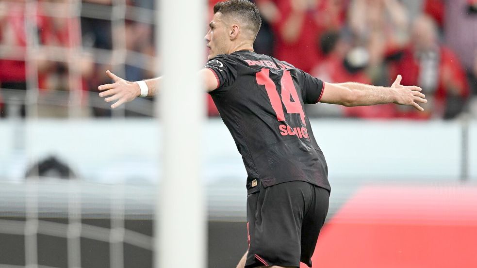 Brachte Bayer in Führung: Torjäger Patrik Schick. Foto: Fabian Strauch