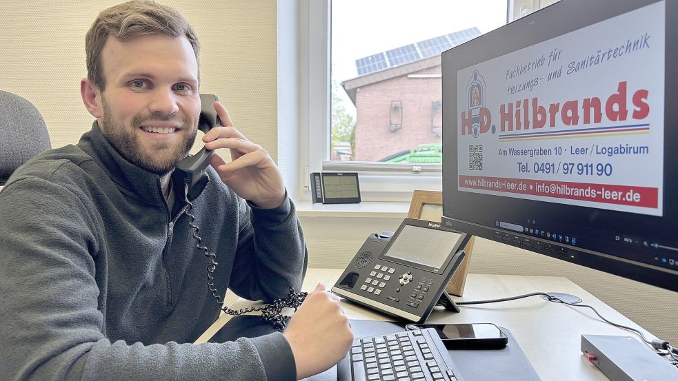 Mittlerweile ist Hannes Wilken und seine Firma wieder unter der Festnetznummer telefonisch erreichbar. Foto: Jonas Bothe
