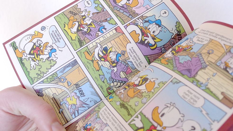 An diesem Sonnabend ist Gratis-Comic-Tag: Auch in Ostfriesland können sich Comic-Fans an diesem Tag mit Gratis-Lesestoff eindecken. Symbolfoto: Caroline Seidel/DPA