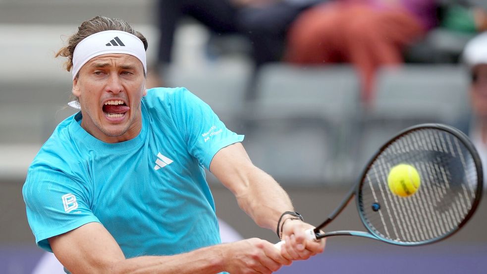 Alexander Zverev hat die dritte Runde des Turniers in Rom erreicht. Foto: Andrew Medichini