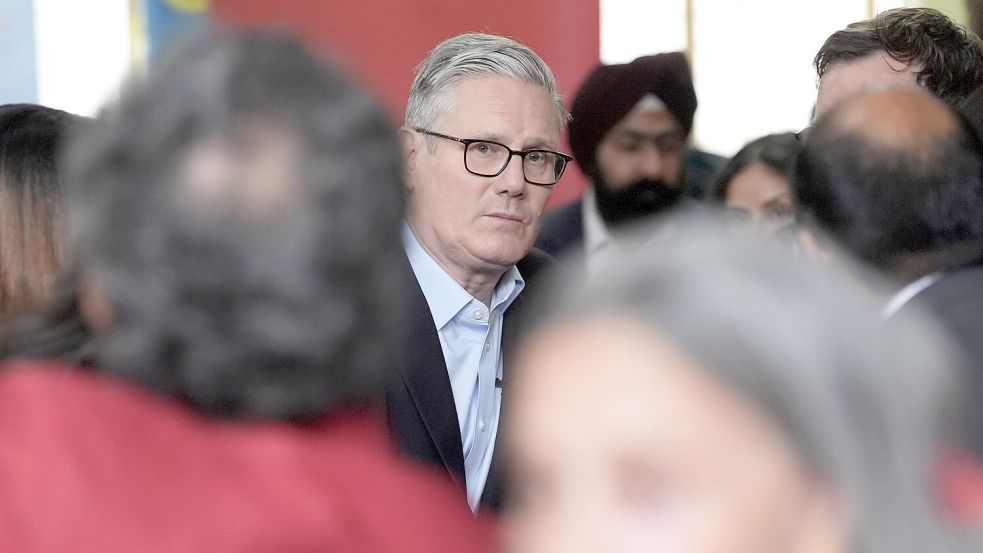Keir Starmer hat keinen Grund zur Freude. Foto: Stefan Rousseau/PA Wire/dpa