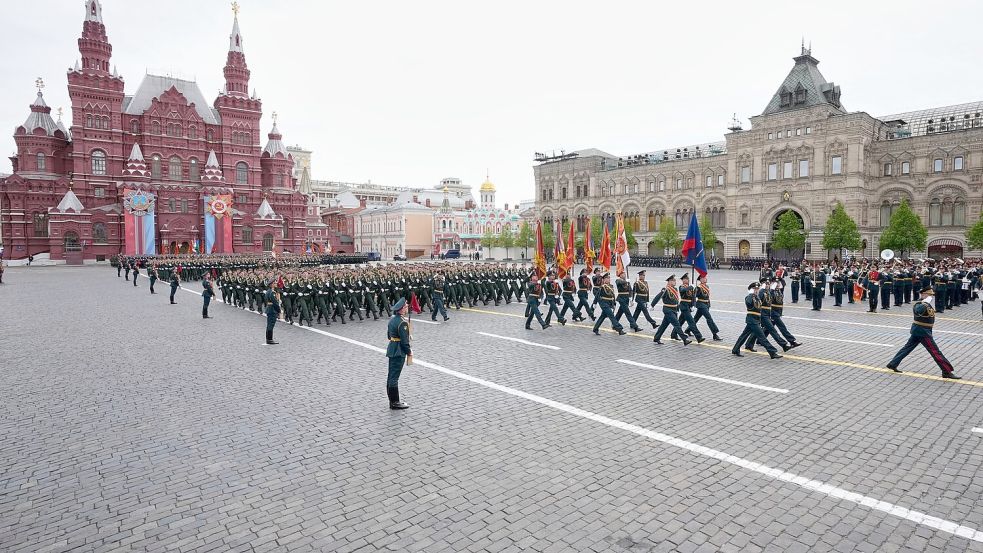 Die Siegesparade in der russischen Hauptstadt verlief störungsfrei. Foto: Pavel Bednyakov