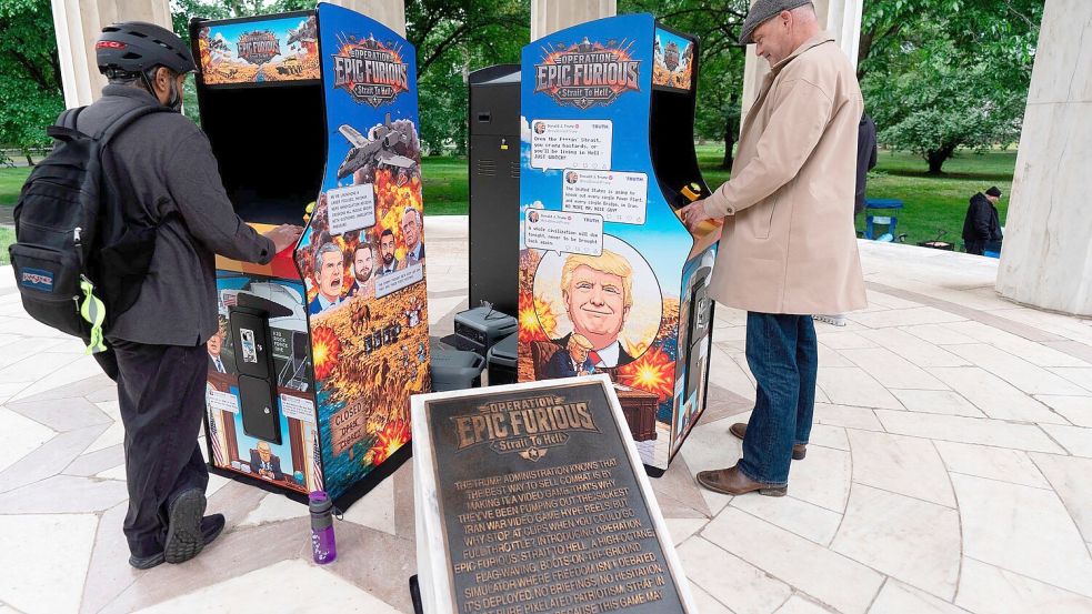 Unbekannte haben ein neues Videospiel zu Ehren Trumps entwickelt. Foto: Manuel Balce Ceneta