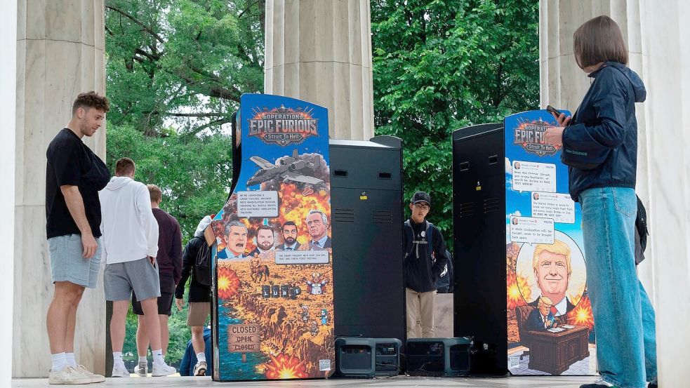 Unbekannte haben ein neues Videospiel zu Ehren Trumps entwickelt. Foto: Manuel Balce Ceneta
