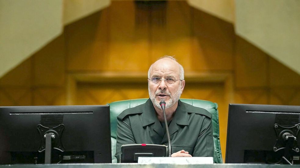 Irans Streitkräfte sind laut Parlamentssprecher Ghalibaf auf alles vorbereitet. Foto: Hamed Malekpour/Khane Melat/dpa