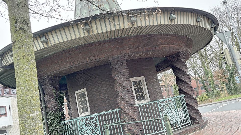 Der Chinesentempel ist ein Beispiel für den Backsteinexpressionismus in Emden. Foto: Stephanie Schuurman/Archiv