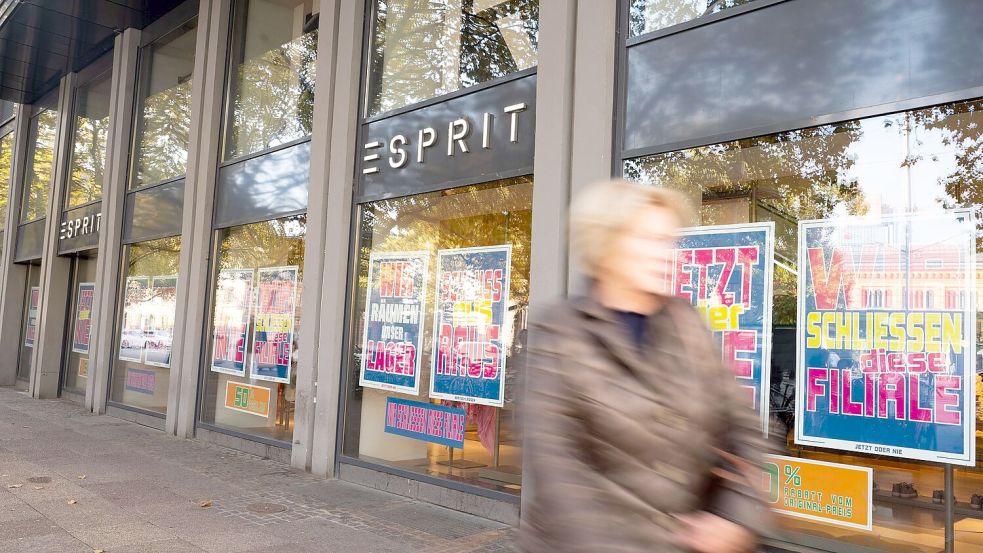 Der Modekonzern Esprit hat im Januar 2025 seine letzten Filialen in Deutschland geschlossen. Foto: Alicia Windzio