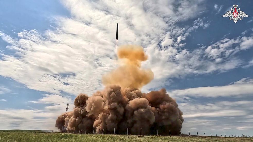 Demonstrativ testete Russland eine neue Atomrakete. Foto: Uncredited