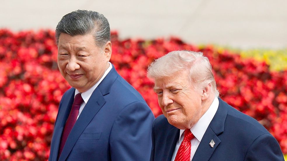 Trump und Xi sind betont freundlich zueinander. Foto: Maxim Shemetov