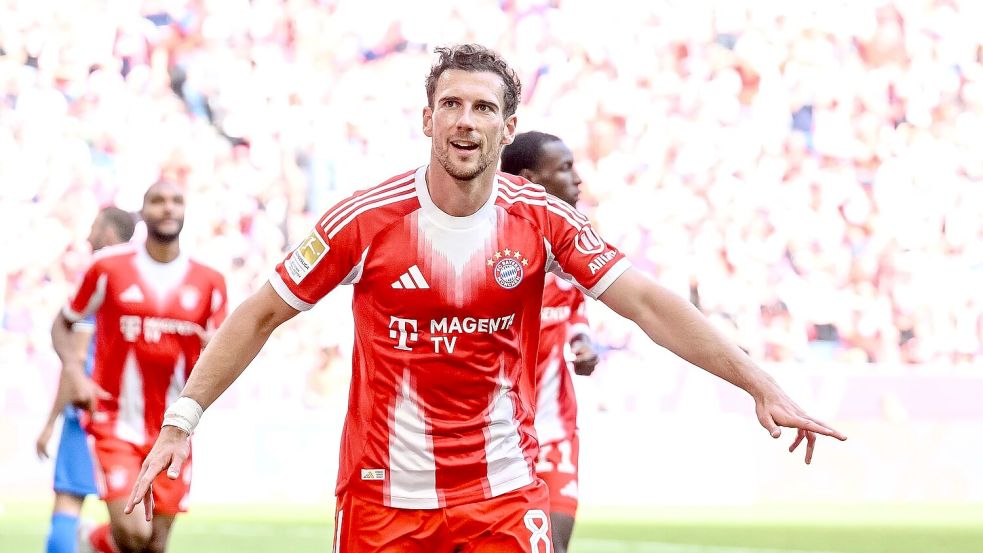 Leon Goretzka läuft in seinem letzten Ligaspiel für die Bayern von Beginn an auf. (Archivbild) Foto: Harry Langer