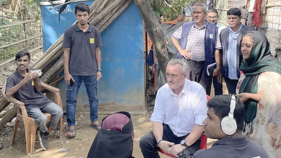 Eine Reise führte Johann Saathoff in ein Flüchtlingslager in Bangladesch. Foto: privat