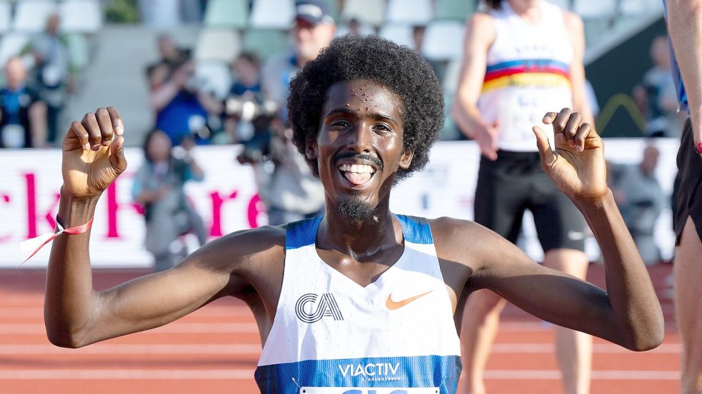 Hält nun auch den deutschen Rekord über 3.000 Meter: Mohamed Abdilaahi. (Archivbild) Foto: Sven Hoppe