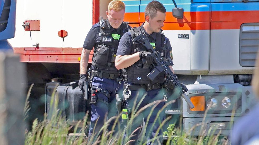 Die Polizei hat bei Leipzig einen Tiger erschossen. Foto: -/EHL Media/dpa