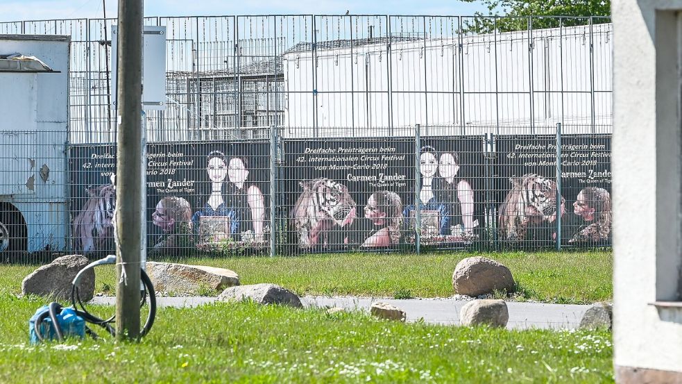 Die Gehege genügt laut Behörden nicht den Mindestanforderungen. Foto: Heiko Rebsch/dpa