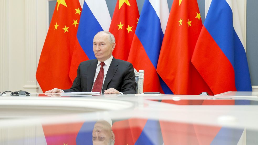 Auf Gedeih und Verderb mit China verbunden: Russlands Präsident Wladimir Putin. Foto: IMAGO/Vyacheslav Prokofyev
