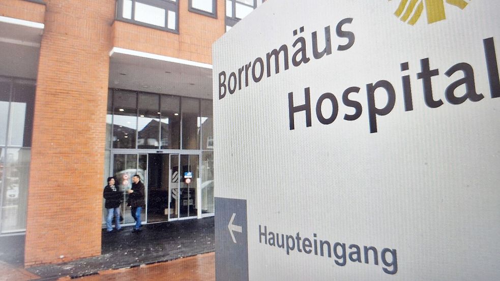 Am Borromäus Hospital in Leer hat es am Sonntagmorgen einen Stromausfall gegeben. Foto: Edgar Behrendt/Archiv
