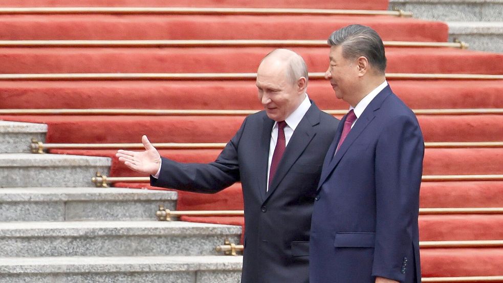 Putin warb in Peking auch für mehr Energie-Lieferungen aus Russland. Foto: Maxim Shemetov