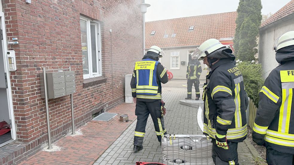 Die Feuerwehr wurde zu einem Einsatz in die Westerstraße gerufen. Foto: Feuerwehr Norden/Thomas Weege