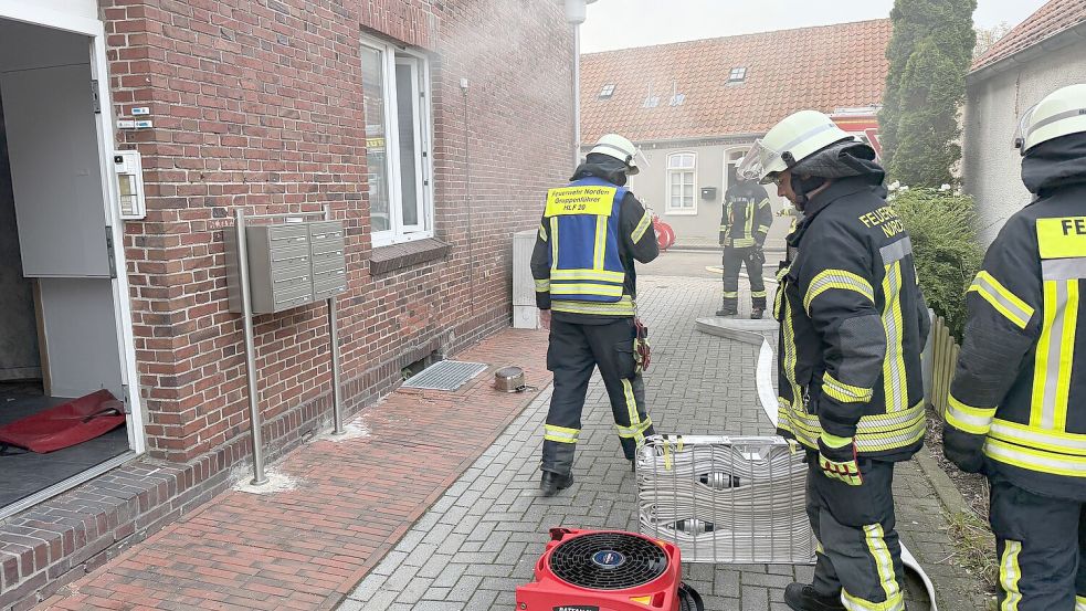 Die Feuerwehr wurde zu einem Einsatz in die Westerstraße gerufen. Foto: Feuerwehr Norden/Thomas Weege