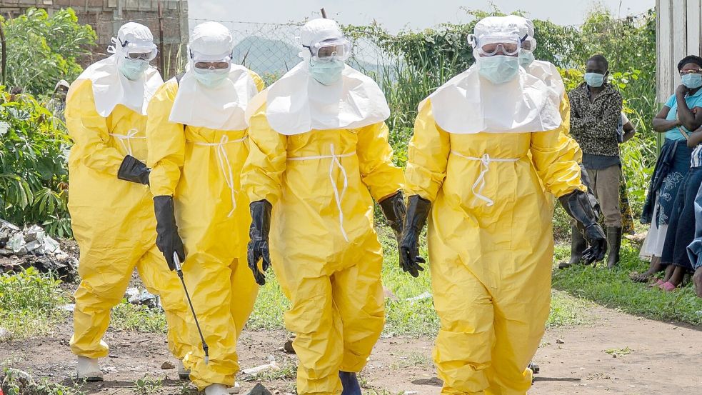 Im Kongo und in Uganda gibt es nach WHO-Angaben inzwischen mehr als 500 Verdachtsfälle von Ebola, einer ansteckenden und lebensbedrohlichen Krankheit. Foto: Moses Sawasawa