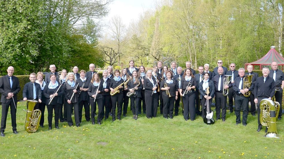 Das Stadtorchester Wiesmoor bot bei zwei Konzerten in der Blumenhalle ein abwechslungsreiches Programm. Foto: privat
