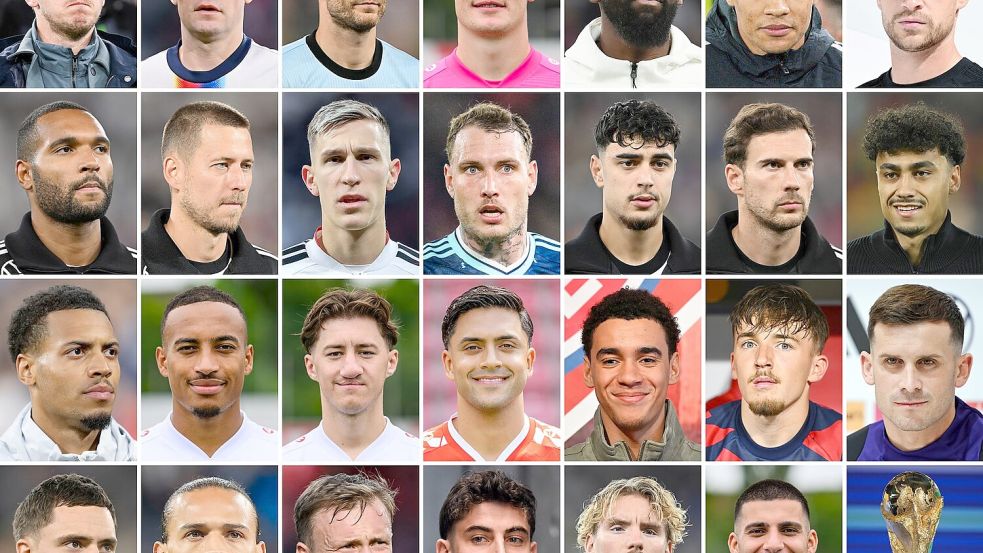 Der WM-Kader der DFB-Elf steht. Foto: dpa