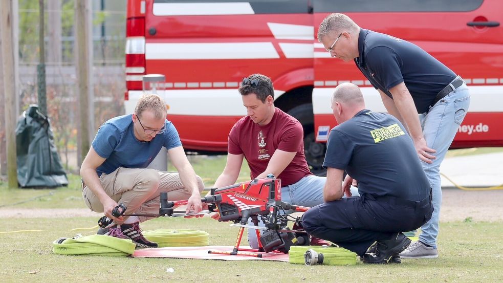 Spenden machten es möglich: Die Feuerwehr Norderney konnte eine Drohne anschaffen. Foto: Feuerwehr Norderney