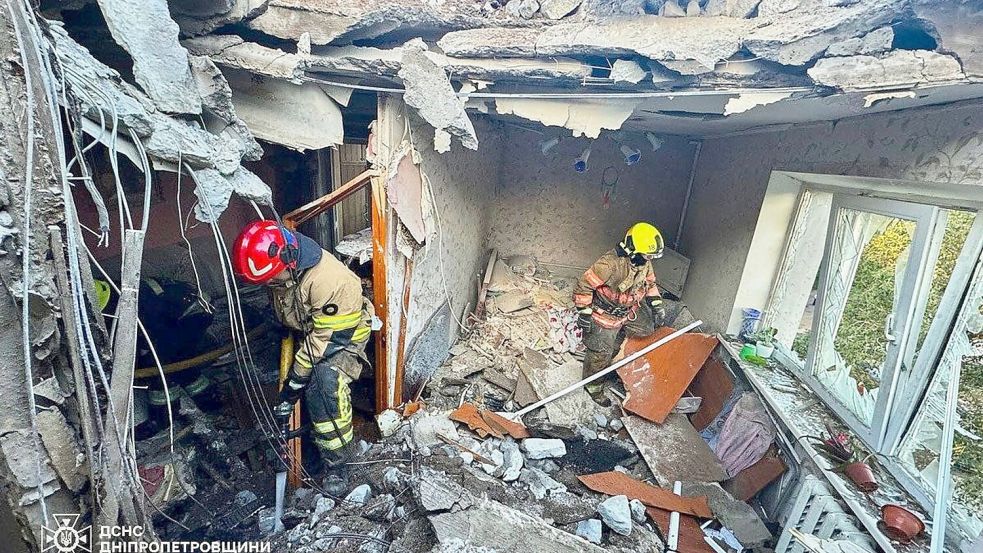 Immer wieder schlagen russische Bomben und Drohnen in ukrainischen Städten ein. Foto: Uncredited