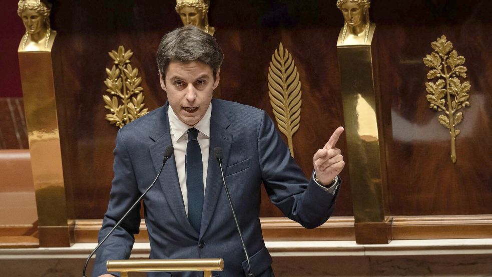 Gabriel Attal will dem französischen Präsidenten Emmanuel Macron in seinem Amt nachfolgen. (Archivbild) Foto: Aurelien Morissard/XinHua/dpa