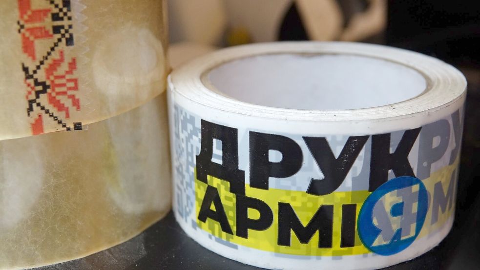Drukarmija (Druckarmee) nennt sich selbst die größte 3D-Druck-Initiative der Ukraine. Foto: Friedemann Kohler/dpa