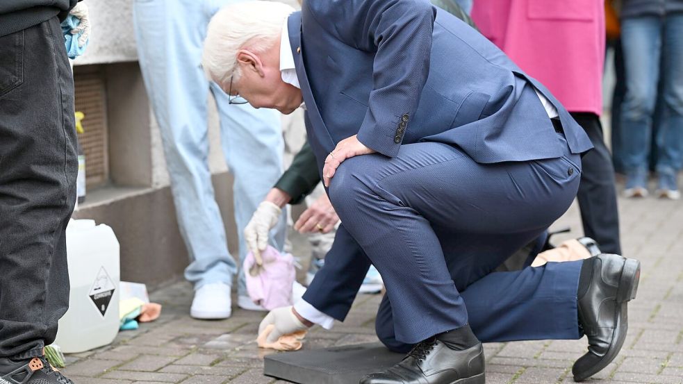 Rund um den Ehrentag hat sich auch Bundespräsident Steinmeier engagiert Foto: Federico Gambarini/dpa