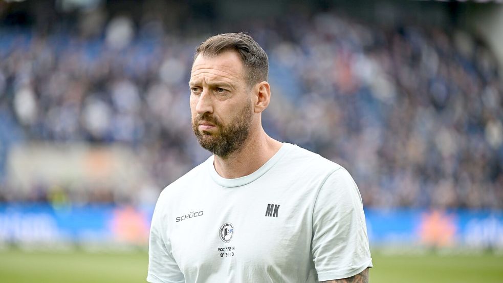 Mitch Kniat arbeitet in Zukunft nicht mehr für Arminia Bielefeld. (Archivbild) Foto: Carmen Jaspersen