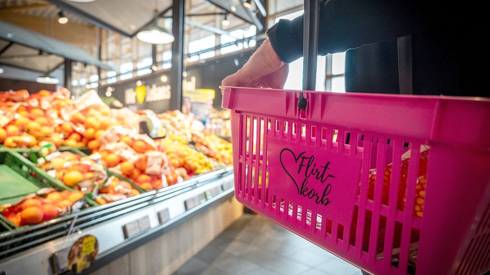 Mit so einem Korb wurde meine Frau erwischt. War es Absicht? Foto: IMAGO / Funke Foto Services / Kai Kitschenberg