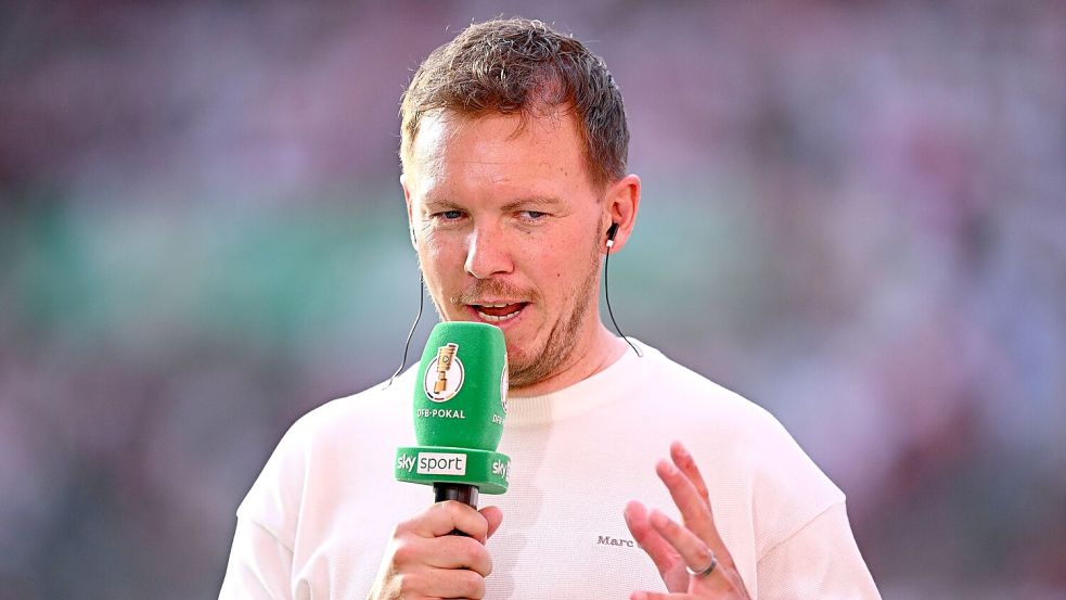 Bundestrainer Julian Nagelsmann ließ sich das Finale nicht entgehen. Foto: Tom Weller/dpa