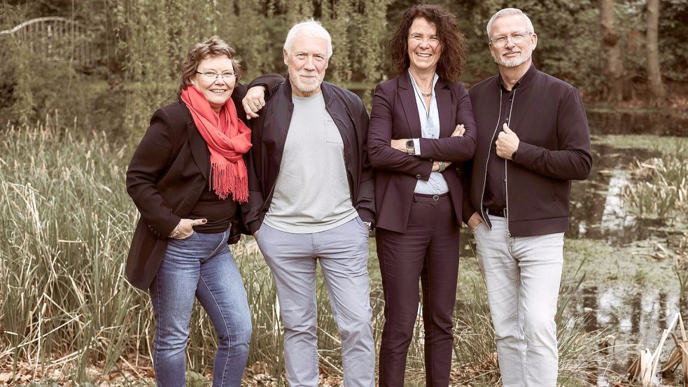 Das neue Vorstandsteam von Vörnanner bilden (von links): Heike Kampen, Holger Larkens, Monika Fricke und Thomas Laaken. Foto: privat