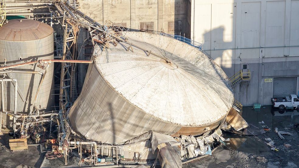 Tank mit mehreren Millionen Litern Flüssigkeit bricht in den USA. Foto: Karen Ducey/The Seattle Times/dp
