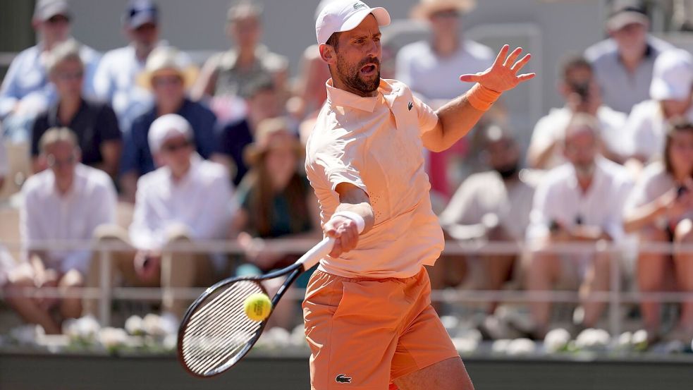 Djokovic will den 25. Titel bei einem Grand-Slam-Turnier Foto: Thibault Camus