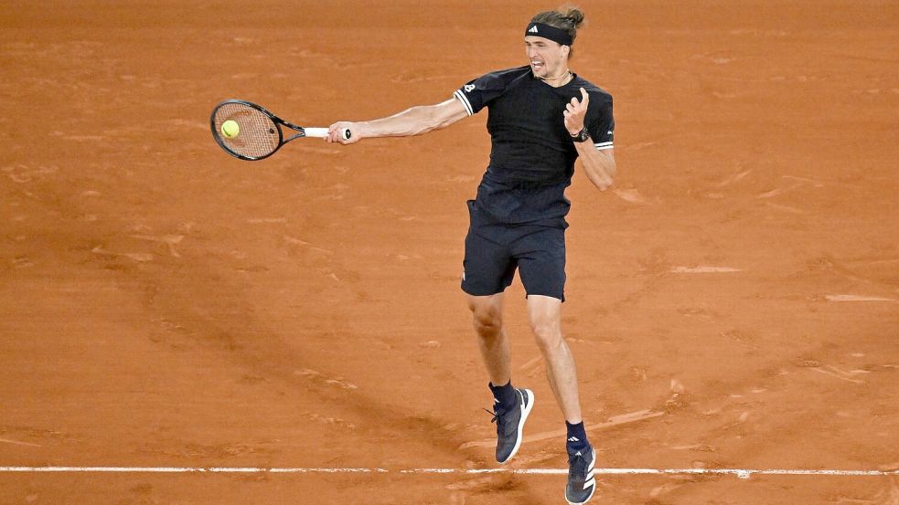 Alexander Zverev schlägt sich ins Achtelfinale der French Open durch. Foto: Emma Da Silva