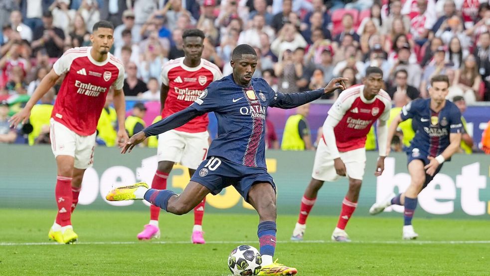 Ousmane Dembele sorgt für den Ausgleich. Foto: Andreea Alexandru