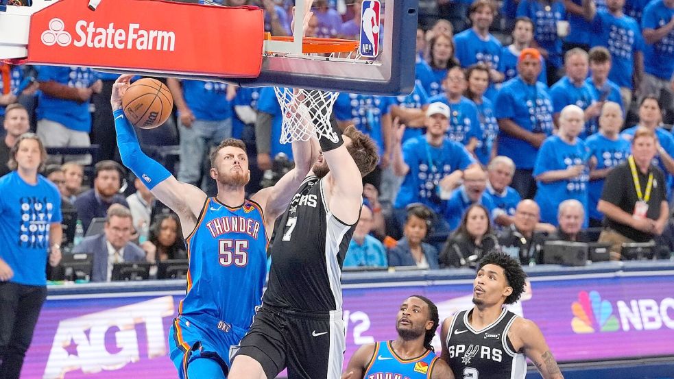 Isaiah Hartenstein konnte das Aus der Thunder nicht verhindern. Foto: Nate Billings