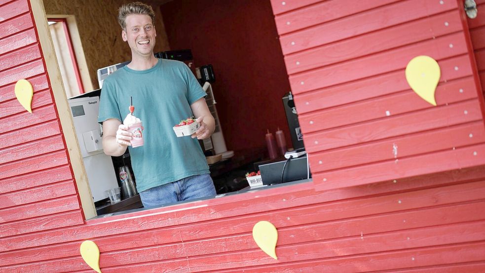 Vertriebsleiter Silvan Schulze-Weddige kam die Idee für den Drive-in in den Niederlanden. Foto: David-Wolfgang Ebener